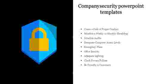 Company security powerpoint templates